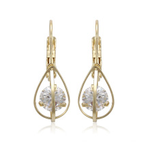 96128 xuping superventas 14k color oro sintético zircon moda damas pendientes pendientes